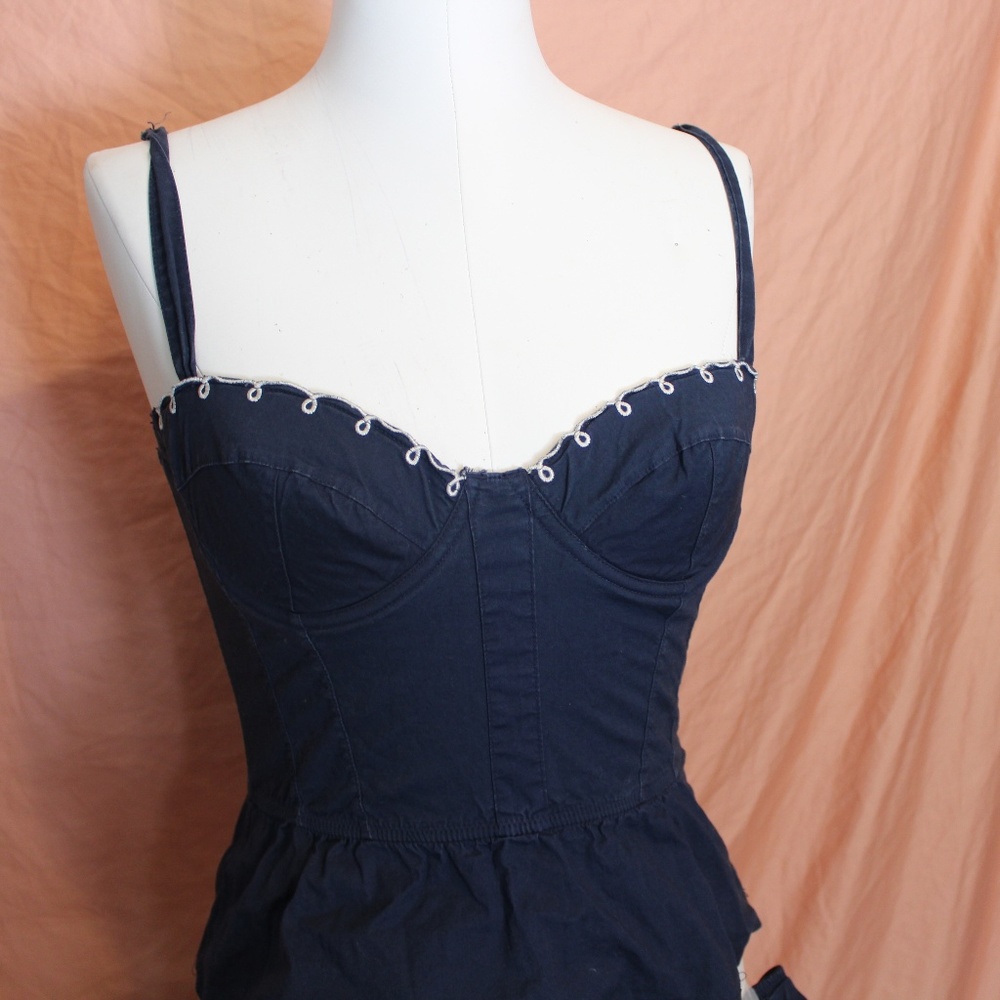 Anthropologie Eloise Lingerie Set Peplum Ruffles